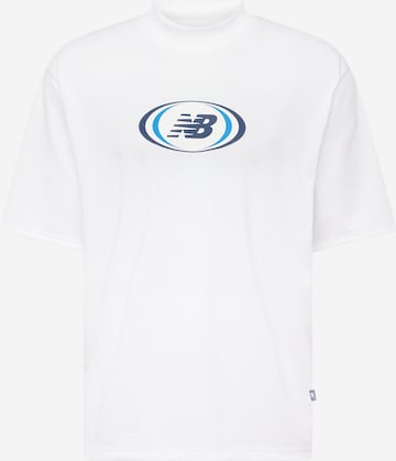 T-Shirt new balance en blanc : devant