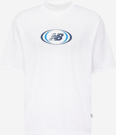 new balance T-Shirt en marine / azur / blanc, Vue avec produit