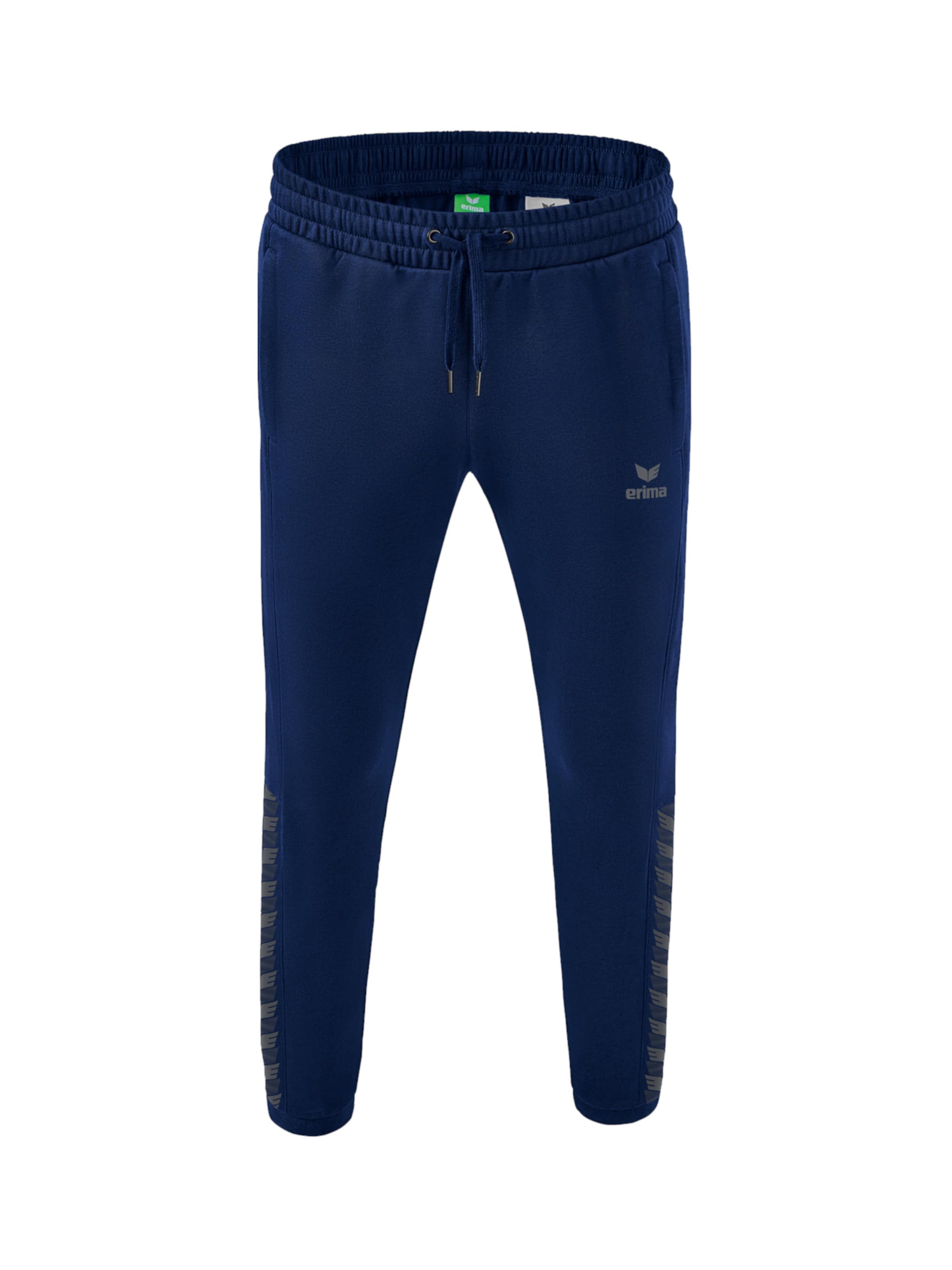 ERIMA Slimfit Sportbroek 'Team Essential' in Blauw: voorkant