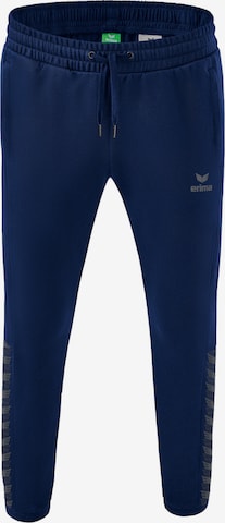 ERIMA Slim fit Workout Pants in Blue: front