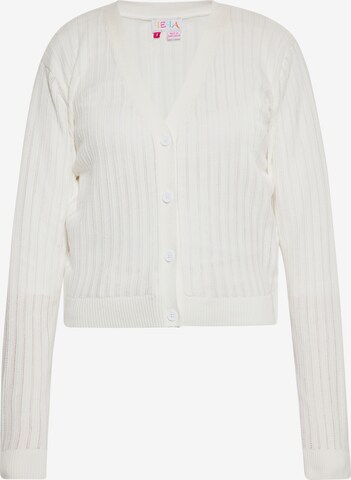 Cardigan IZIA en blanc : devant