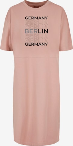Merchcode Oversized jurk 'Berlin' in Roze: voorkant