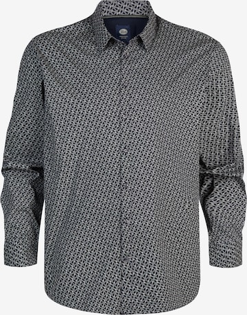 Coupe regular Chemise Petrol Industries en bleu : devant