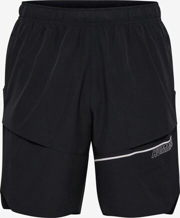 Regular Pantalon de sport 'Court' Hummel en noir : devant