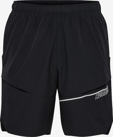 Regular Pantalon de sport 'Court' Hummel en noir : devant
