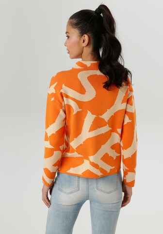 Aniston SELECTED Sweater in Orange