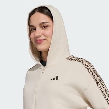 ADIDAS SPORTSWEAR Mikina 'SEASONALS ANIMAL FULL ZIP' - Béžová