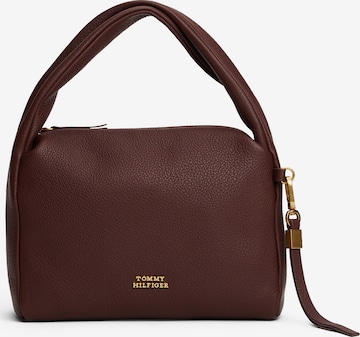 TOMMY HILFIGER Ročna torbica | rjava barva: sprednja stran
