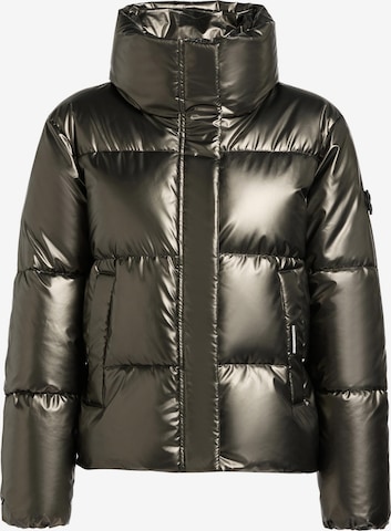 khujo Winterjas 'Rinja Shiny' in Bruin: voorkant