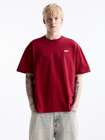 Pull&Bear T-Shirt in Rot: predná strana