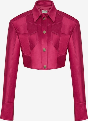 NOCTURNE Between-Season Jacket in Pink: front