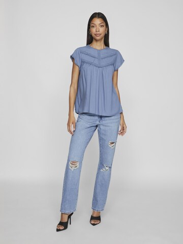 VILA Bluse in Blau