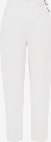 LASCANA Tapered Pleated Pants in White: front