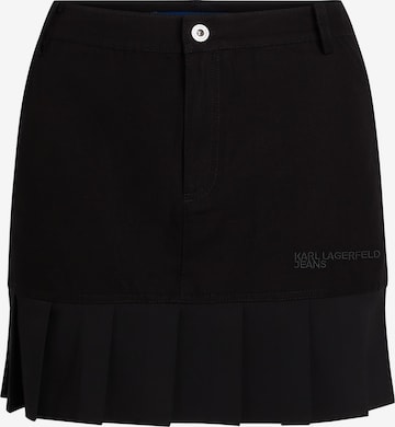 juoda KARL LAGERFELD JEANS Sijonas: priekis