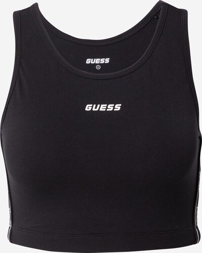 GUESS Top desportivo 'DOREEN' em preto / branco, Vista do produto