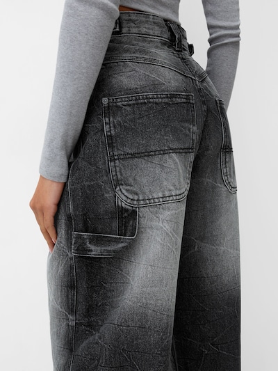 Bershka Jeans in black denim, Produktansicht