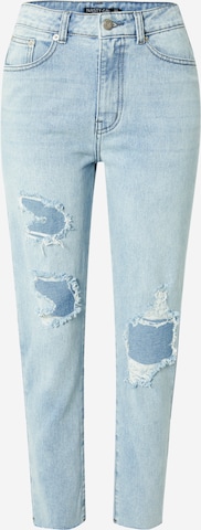 Nasty Gal Regular Jeans in Blue: front