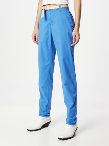 Coupe slim Pantalon chino ESPRIT en bleu : devant