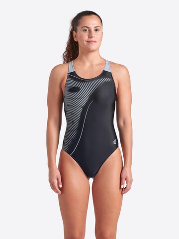 ARENA Bralette Sports swimsuit 'Glare' in Black: front