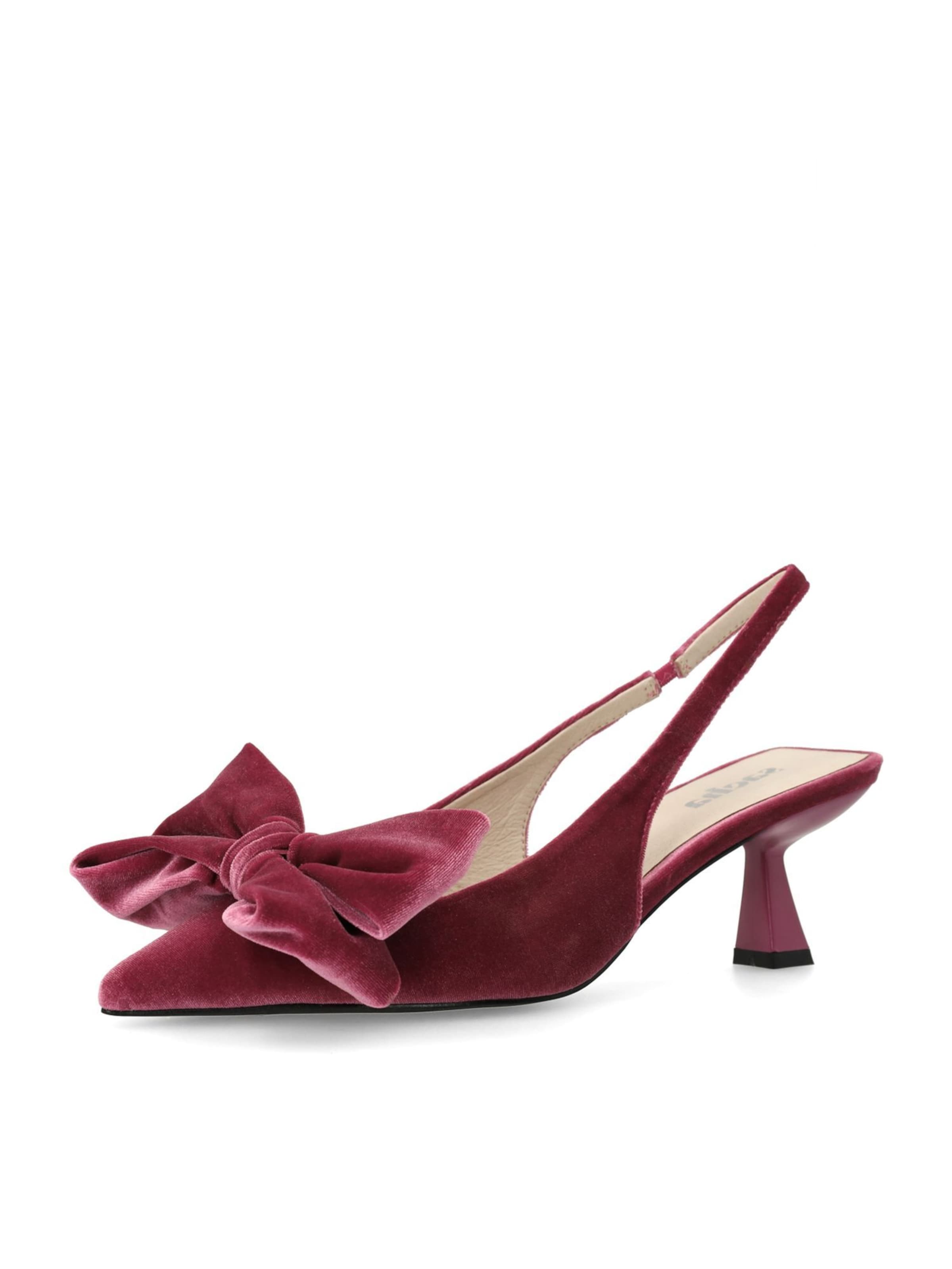 SACHA Escarpins à bride arrière en rose, Vue avec produit