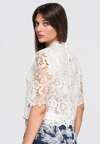 Ombre Bluse in Beige