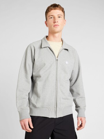 DENHAM - Sudadera con cremallera 'BROOKER' en gris: frente