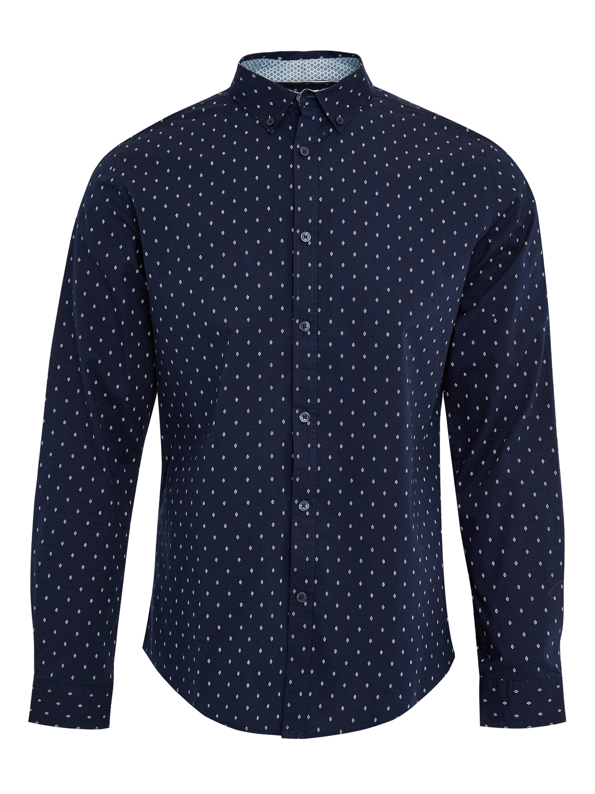 Threadbare Hemd 'Trim' in Blau: Vorderseite