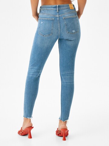 Bershka Skinny Farmer - kék