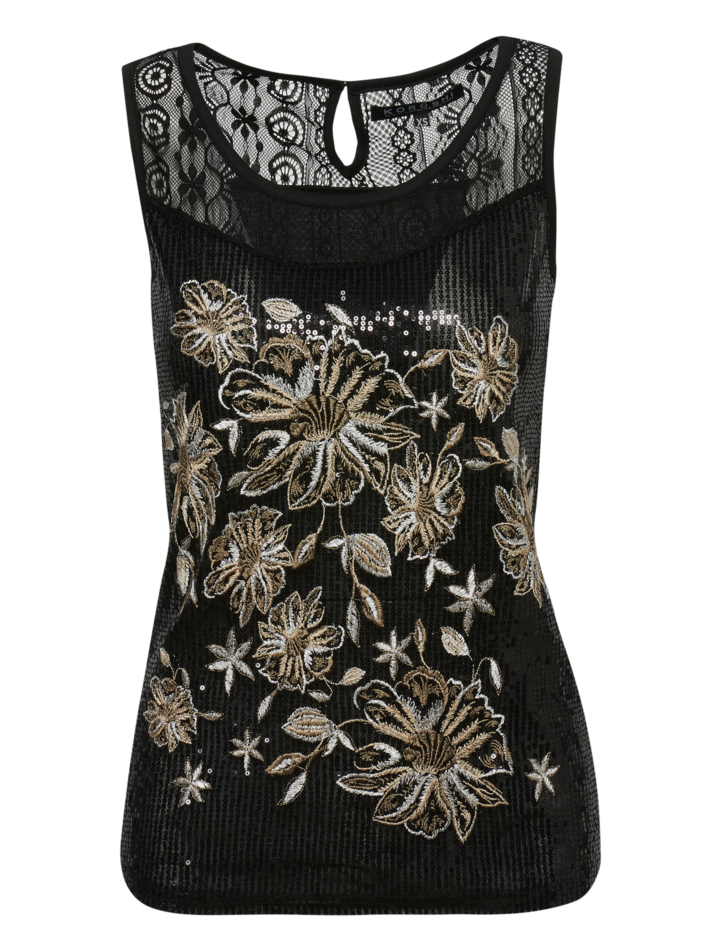 KOROSHI Top in Black: front