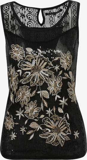 Palaidinė be rankovių iš KOROSHI, spalva – smėlio spalva / juoda, Prekių apžvalga