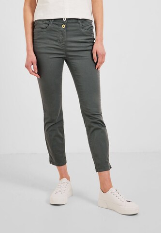 CECIL Slim fit Jeans in Green: front