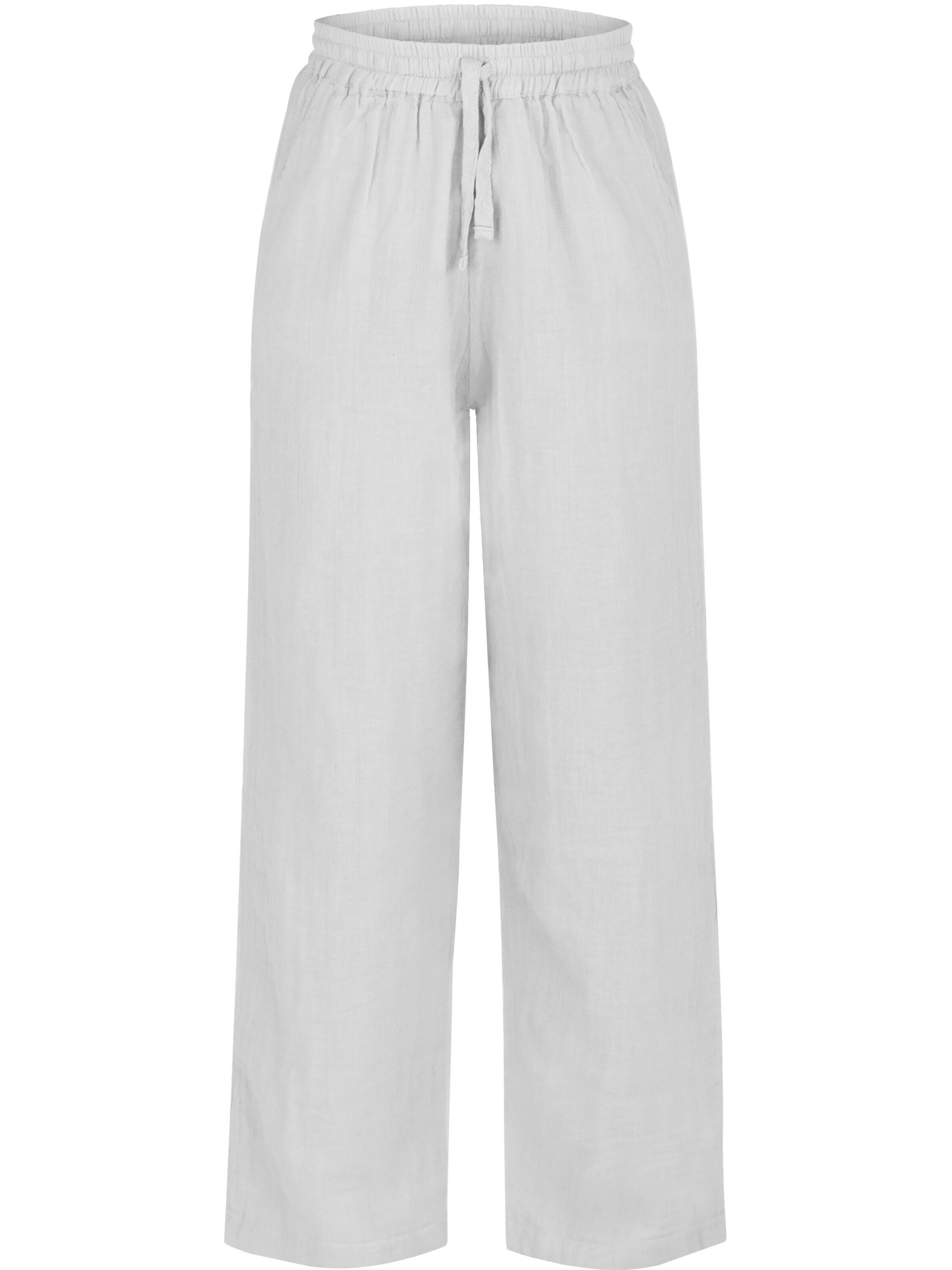 Janice Loose fit Pants in White: front