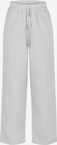 Janice Loosefit Broek in Wit: voorkant