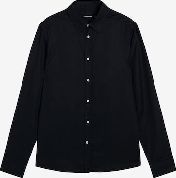 J.Lindeberg Regular fit Button Up Shirt in Black: front