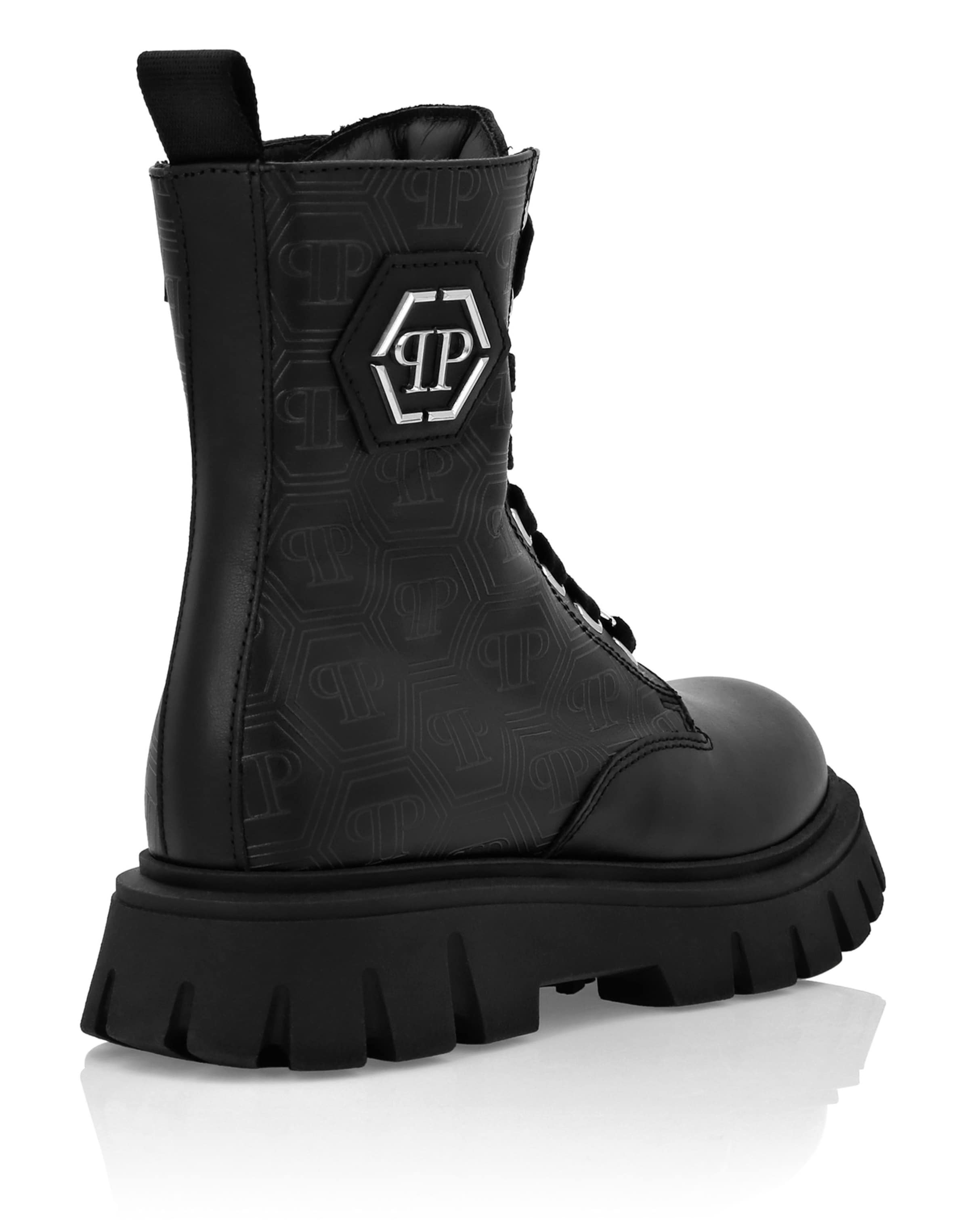 Philipp Plein - Bota 'Hexagon' em preto