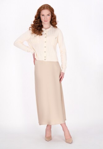 DreiMaster Klassik Вязаная кофта 'Classic Look' в Белый