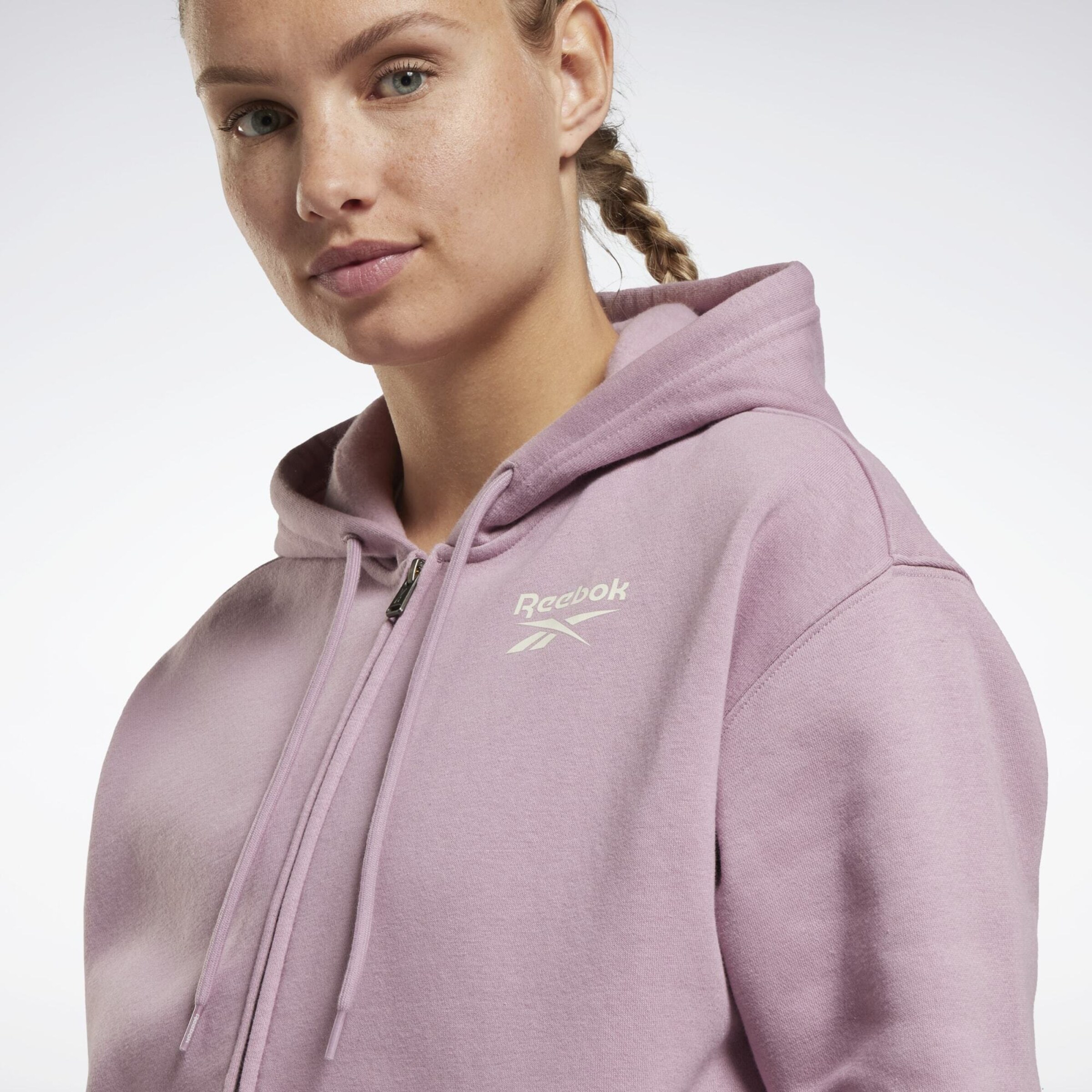 Frauen Sportarten Reebok Sport Sportsweatjacke 'Identity' in Lila - SW21141 Frauen Sportarten Reebok Sport Sportsweatjacke 'Identity' in Lila - SW21141