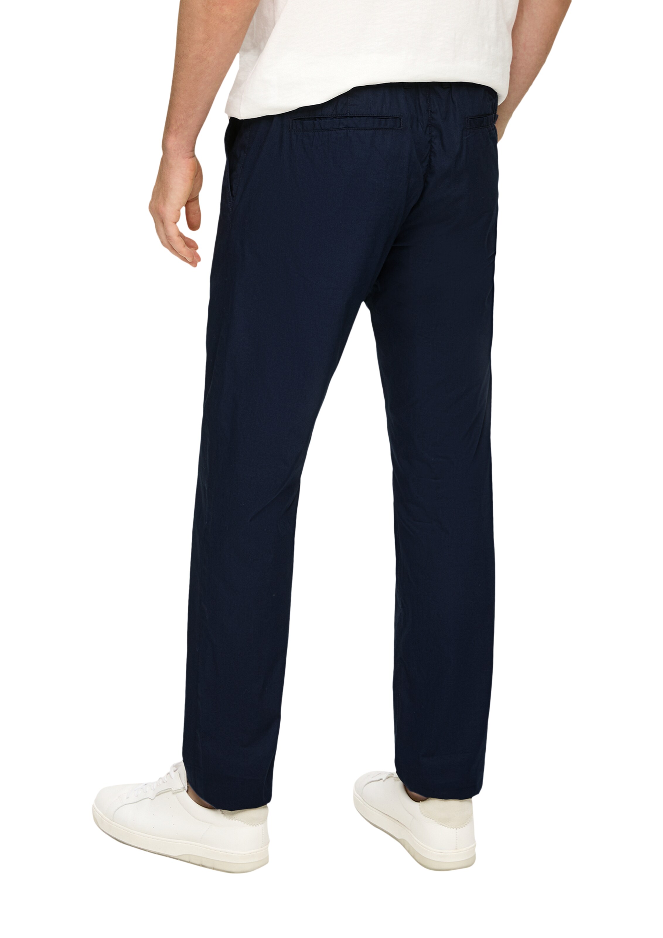 s.Oliver Zúžený strih Chino nohavice 'Phoenix' - Modrá