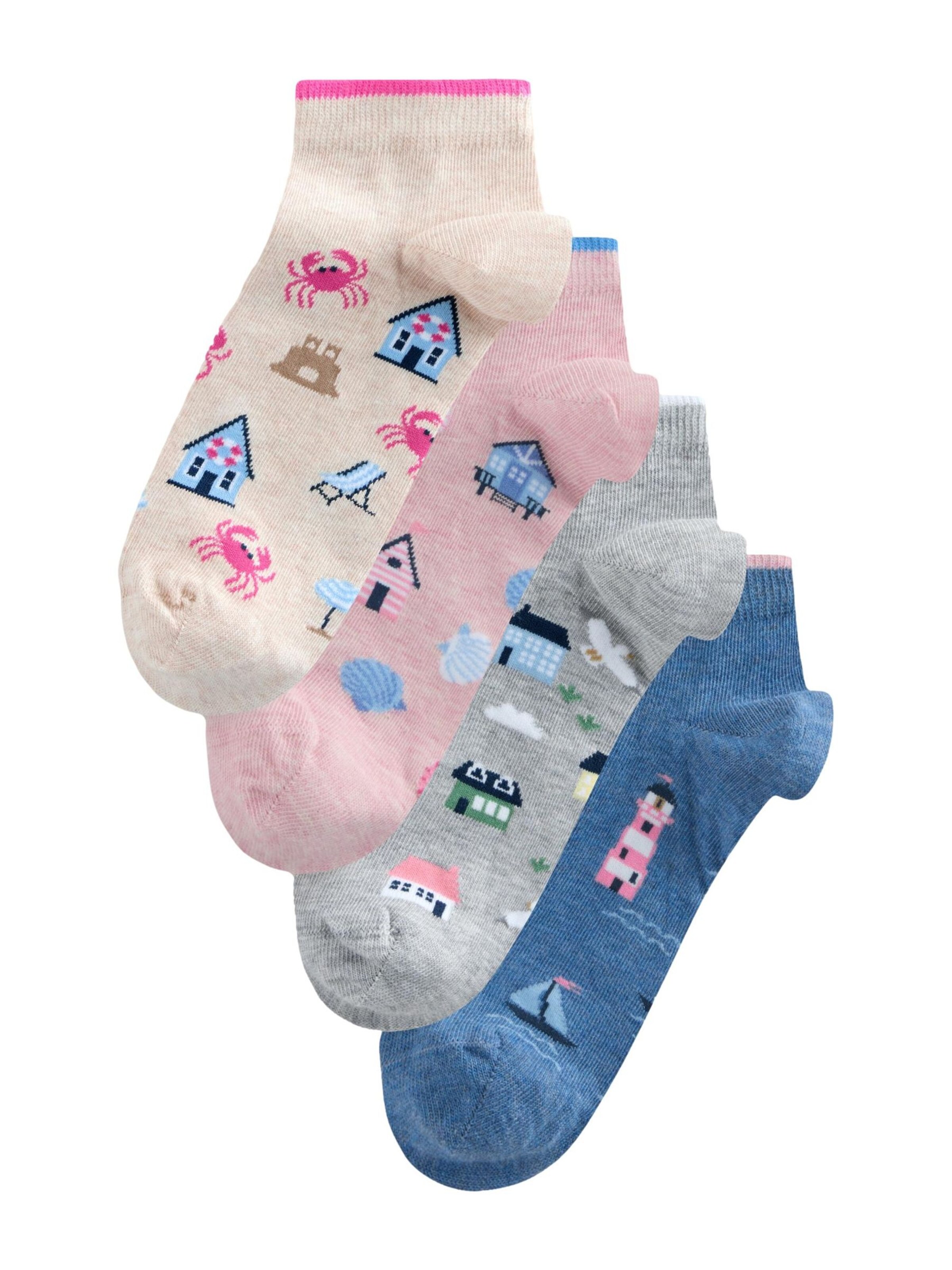 Next Socken in Blau: Vorderseite