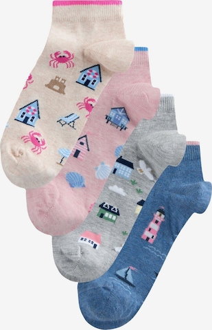 Next Socken in Blau: Vorderseite