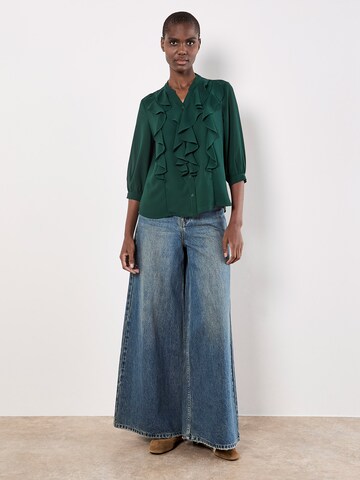 Chemisier Apricot en vert