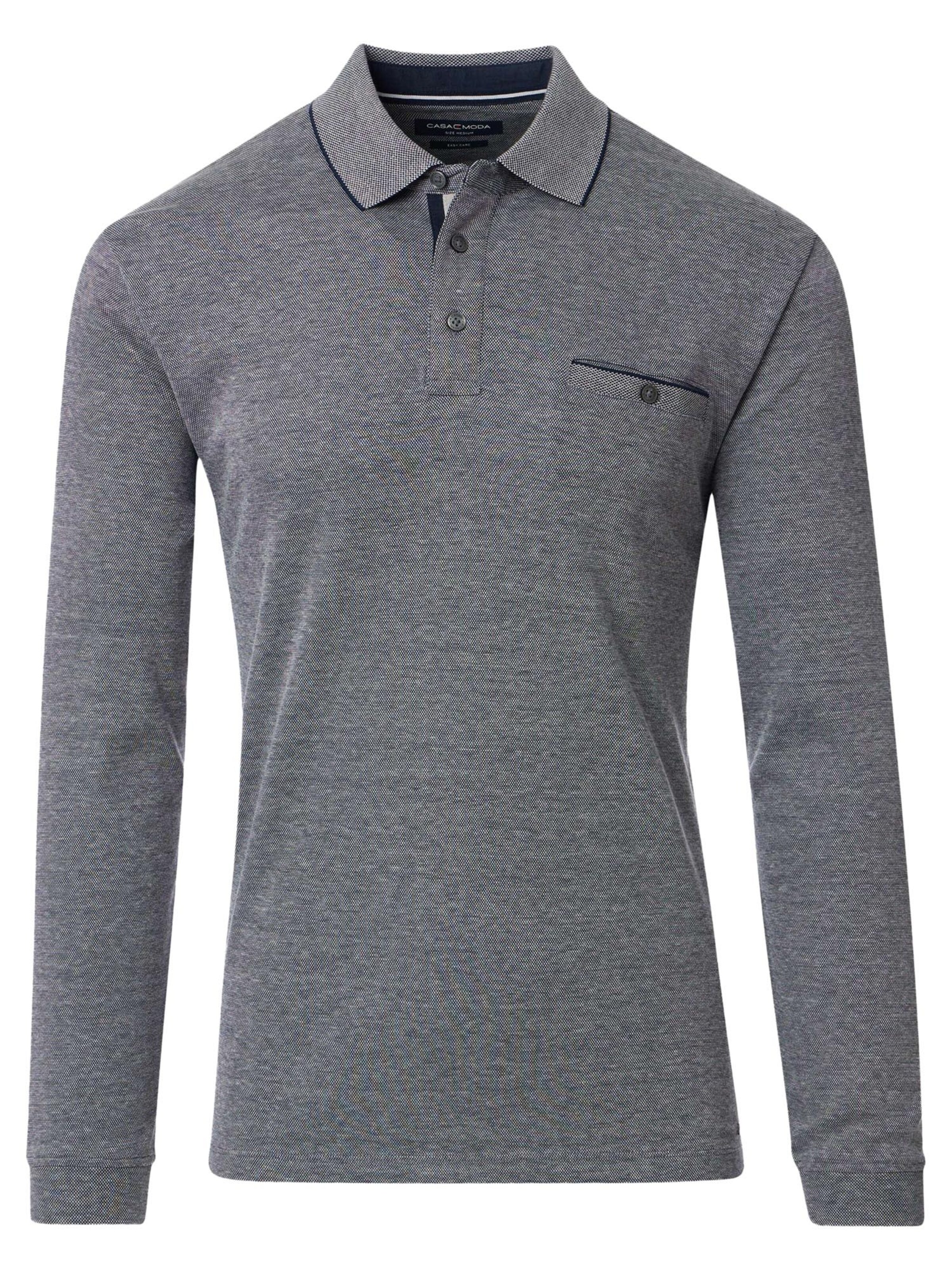 CASAMODA Shirt 'Basic'‌‌‌ in Grau: Vorderseite