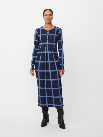Robe 'MaNilana' Masai en bleu : devant