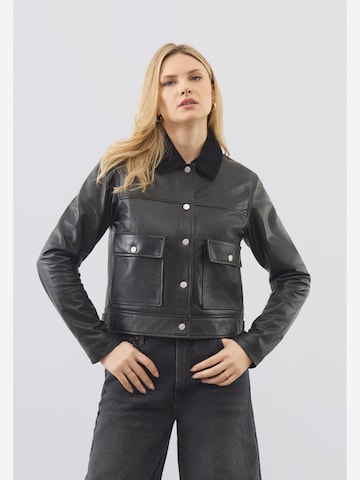 Veste mi-saison ' Caris Trucker ' Bolongaro Trevor en noir : devant
