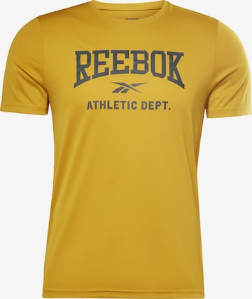 Reebok Sport Performance Shirt in Yellow: front