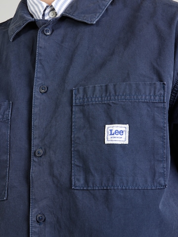 mėlyna Lee Patogus modelis Marškiniai