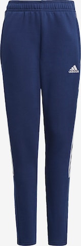 Coupe slim Pantalon de sport 'Tiro 21 Sweat' ADIDAS PERFORMANCE en bleu : devant