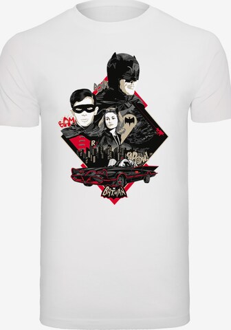 F4NT4STIC Shirt 'Batman' in Wit: voorkant