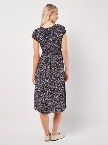 Apricot Kleid in Blau