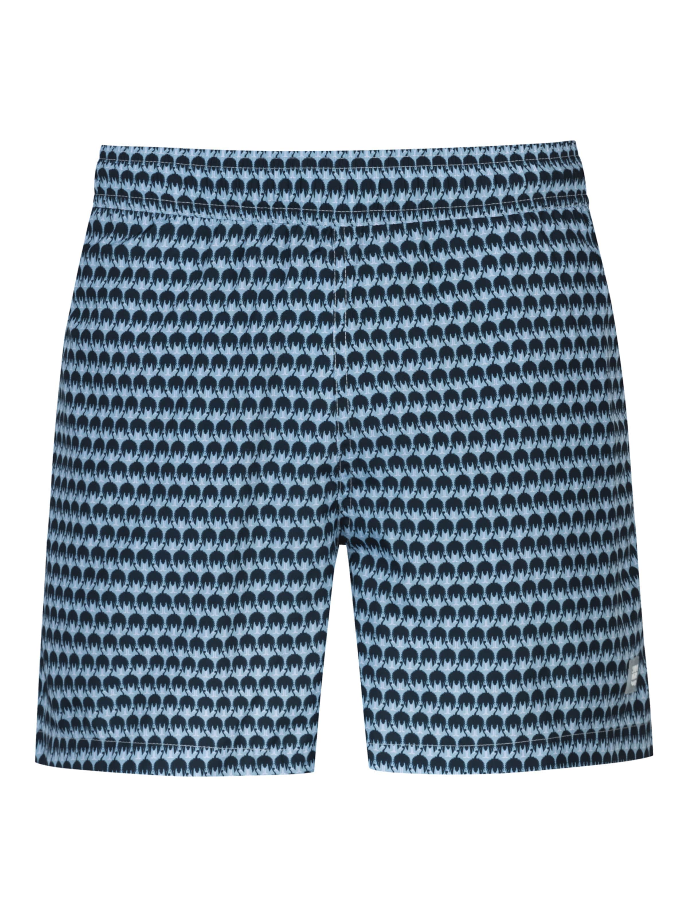 Mey Badeshorts 'Crane Swarm' in Blau: Vorderseite